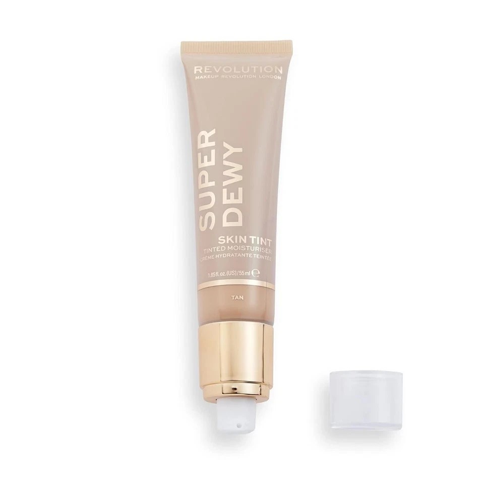 Makeup Revolution Super Dewy Tinted Moisturiser, Tan Shade 55ml