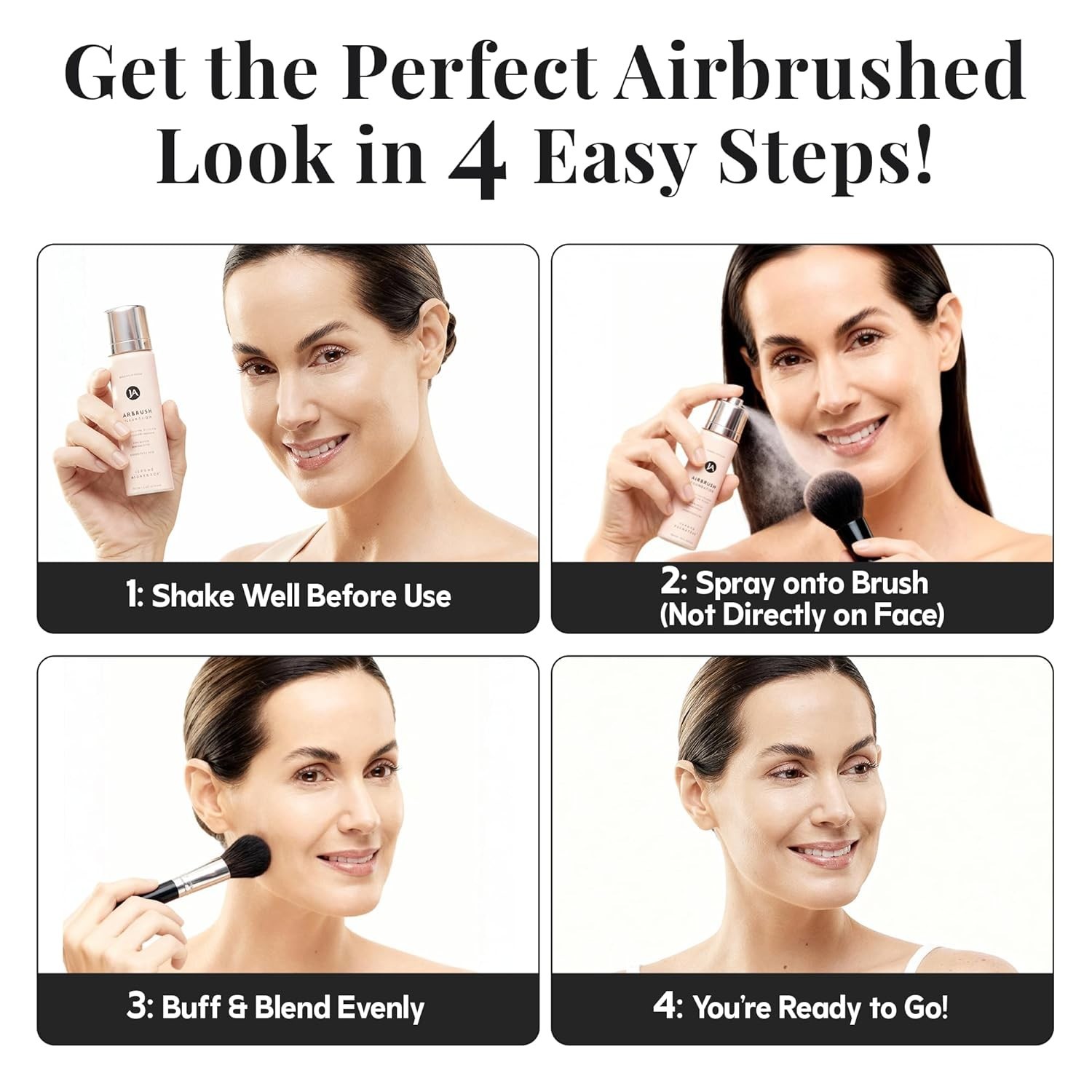 MagicMinerals AirBrush Foundation – 2 Piece Set with Airbrush Foundation and …