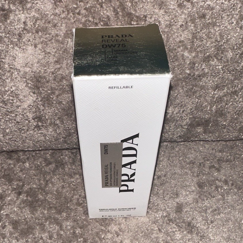 PRADA Reveal Liquid Foundation Luminous Buildable SPF 17 DW75 1 fl oz
