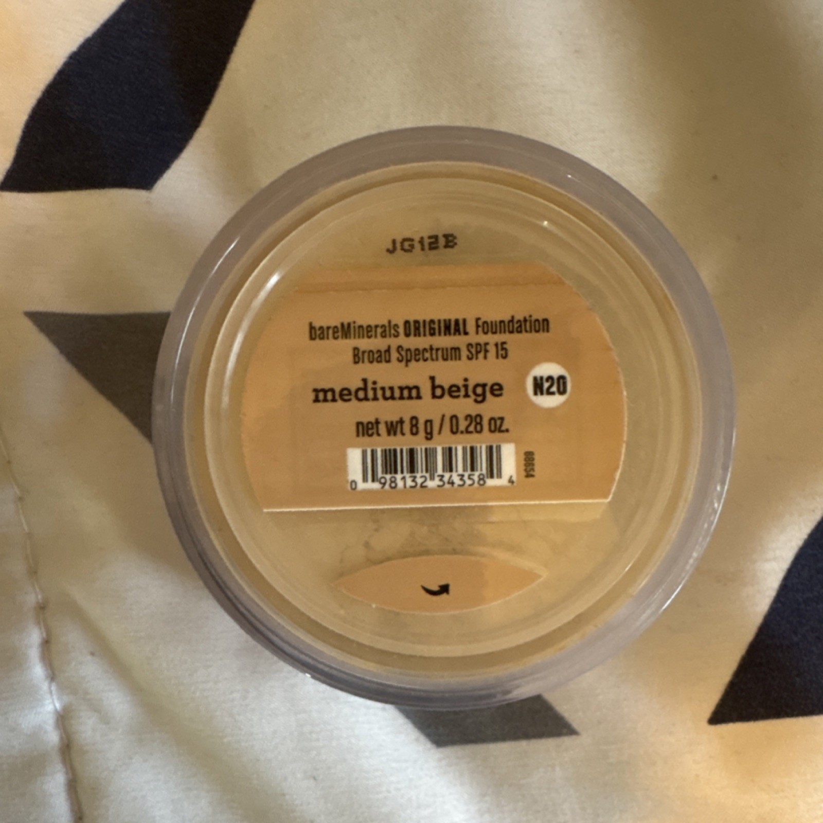 bareMinerals ORIGINAL Loose Powder Foundation Medium Beige N20 SPF 15 0.28 oz