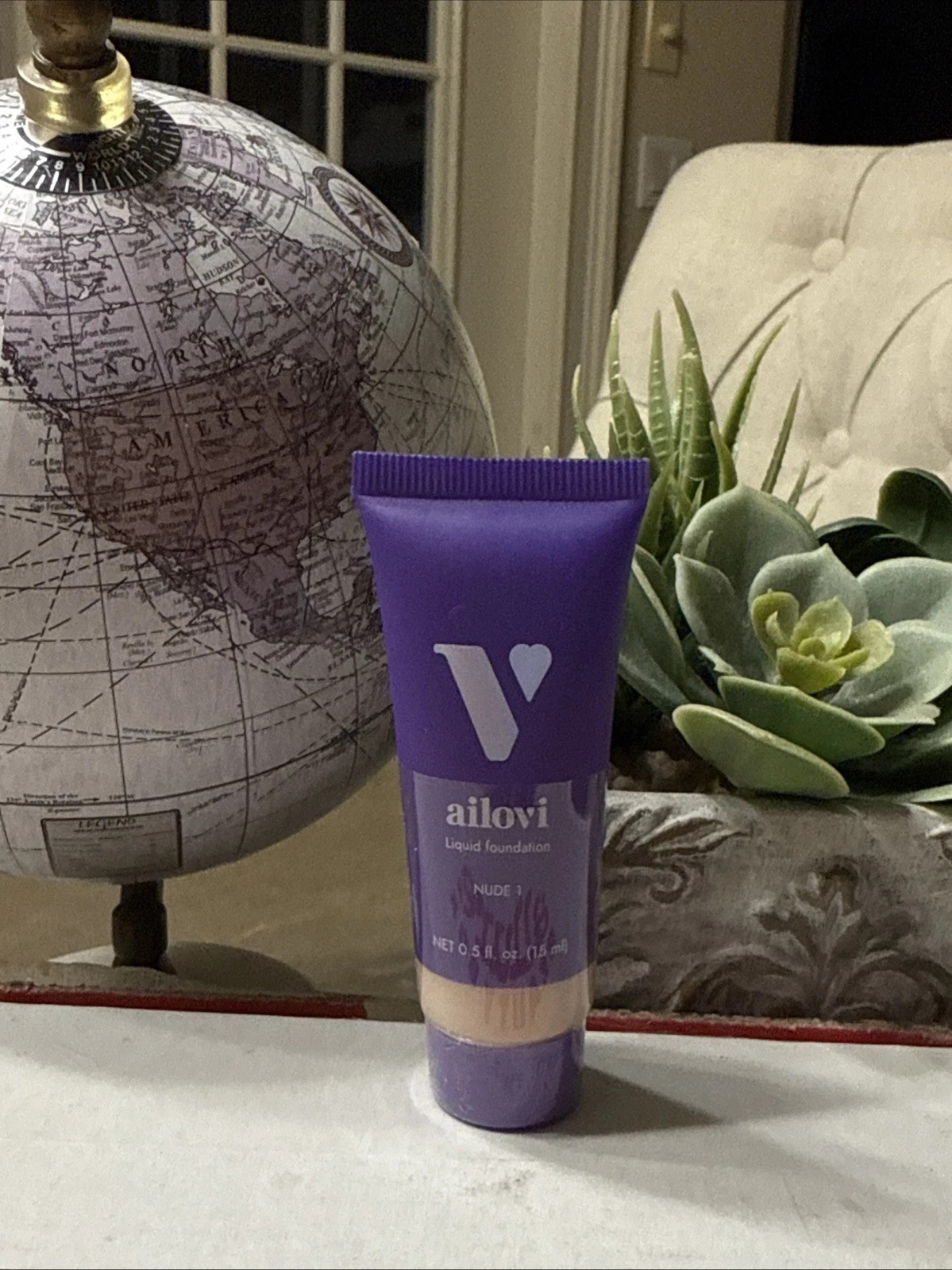 AILOVI Soft Matte Foundation in NUDE 1 ~ 0.5 fl oz/ 15ml Sealed N3