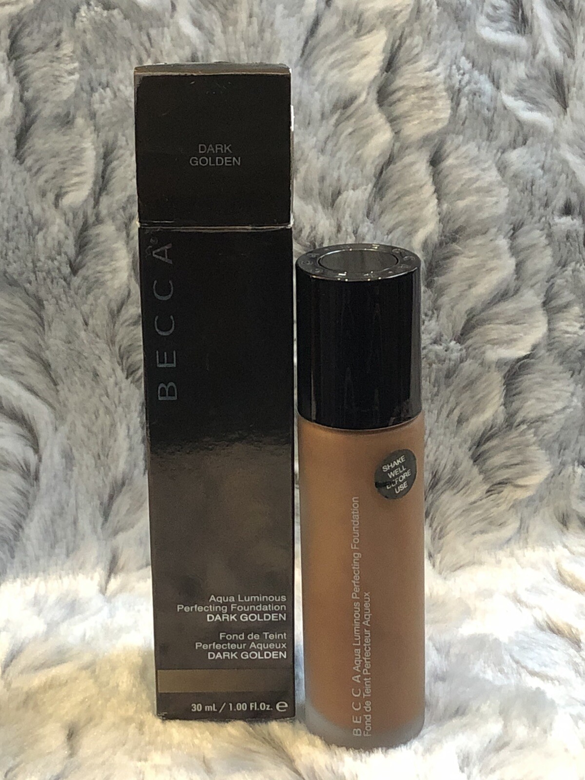 Becca Aqua Luminous Perfecting Foundation DARK GOLDEN 1.0 oz New In Retail Box