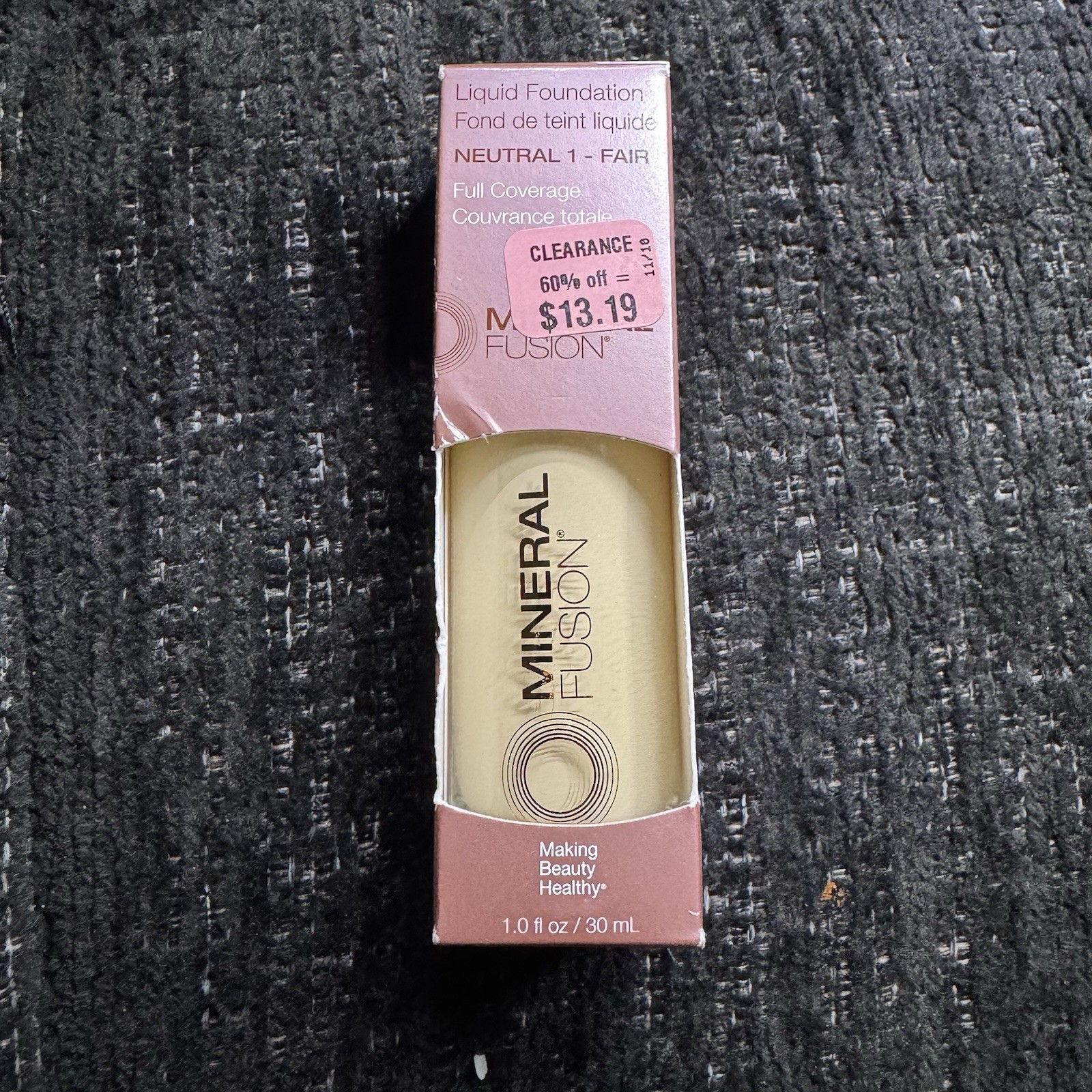 Mineral Fusion Liquid Foundation Neutral 1 – Fair New In Box 1.0 fl OZ