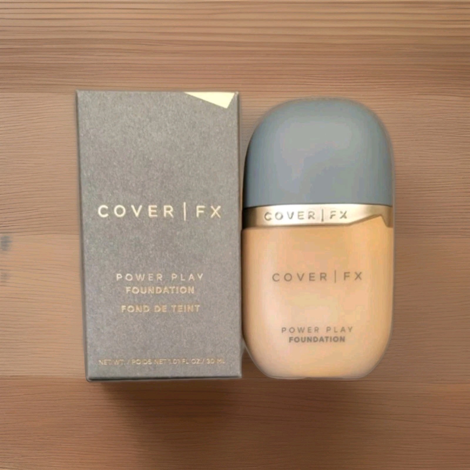 COVER FX Power Play Liquid Foundation M4 Full Size NIB