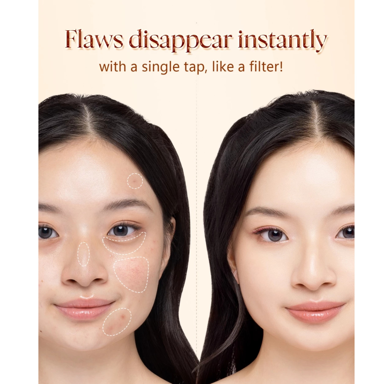 Glad2Glow Flawless Blurring Skin Tint Moisturizer Lightweight High Coverage
