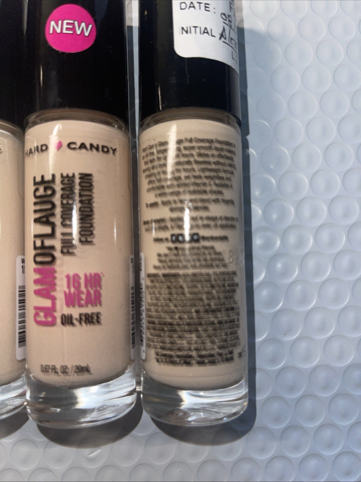 Hard Candy Glamoflauge Full Coverage Foundation Oil-Free # 1502 Vanilla Lot of 3