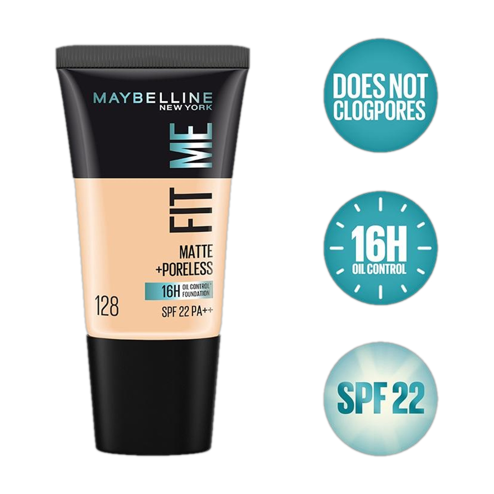 Maybelline Fit Me Matte + Poreless Foundation 128 18ml / 0.61 fl oz