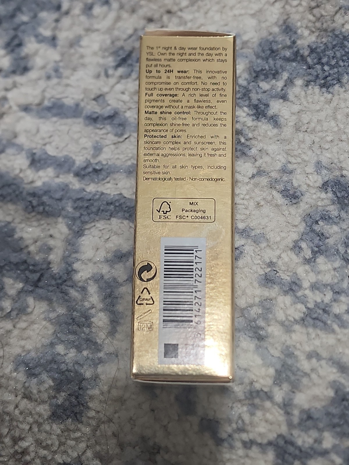 Yves Saint Laurent All Hours Foundation SPF 20 – B30 Almond, 0.84 fl oz