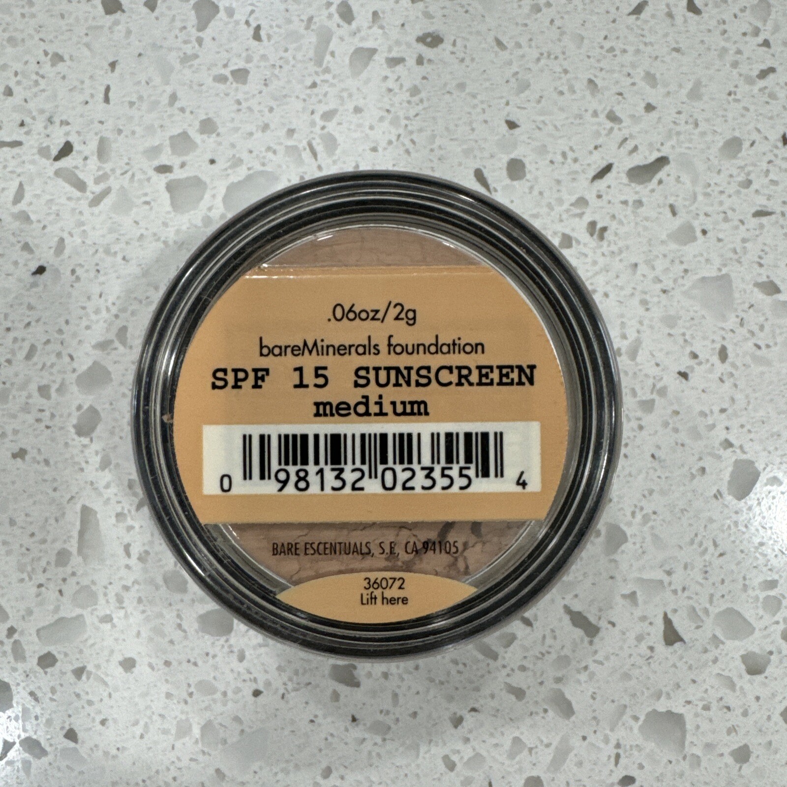 BARE MINERALS SPF 15 Sunscreen Foundation Medium 36072