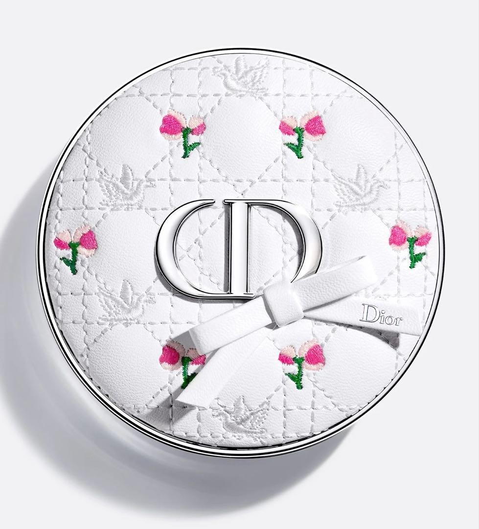 Dior Bow Forever Cushion Flower Bow Ribbon Case Only New