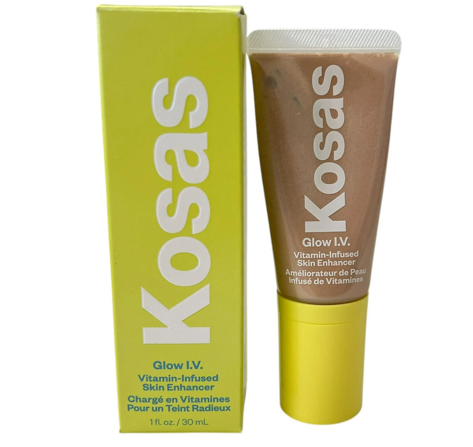 Kosas Glow IV Vitamin-Infused Skin Enhancer In Sheer Light Champagne NIB