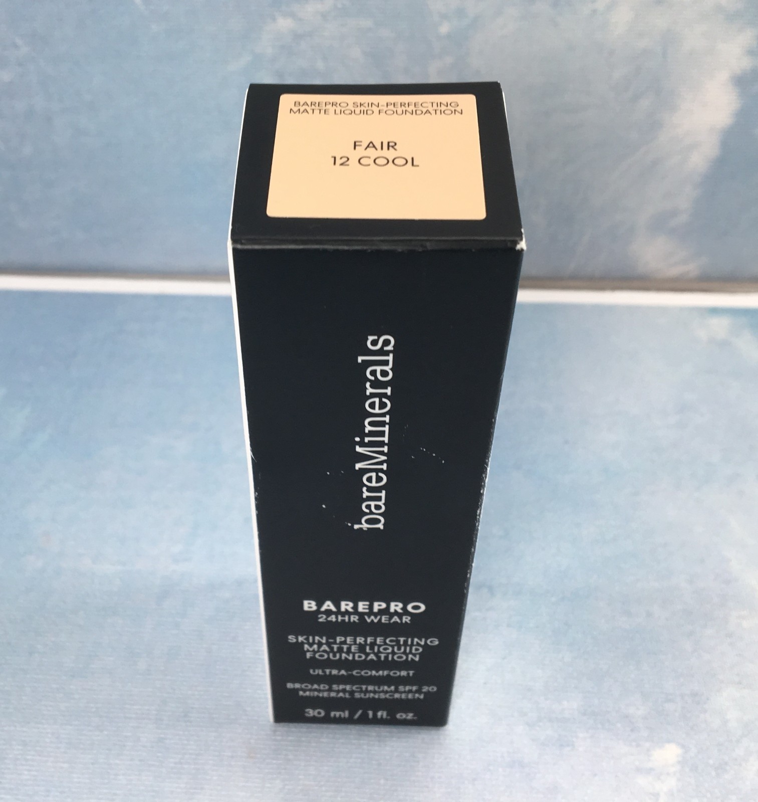 bareMinerals BarePro Liquid Foundation Fair 12 Cool, 1 oz, SPF 20, 6/2026