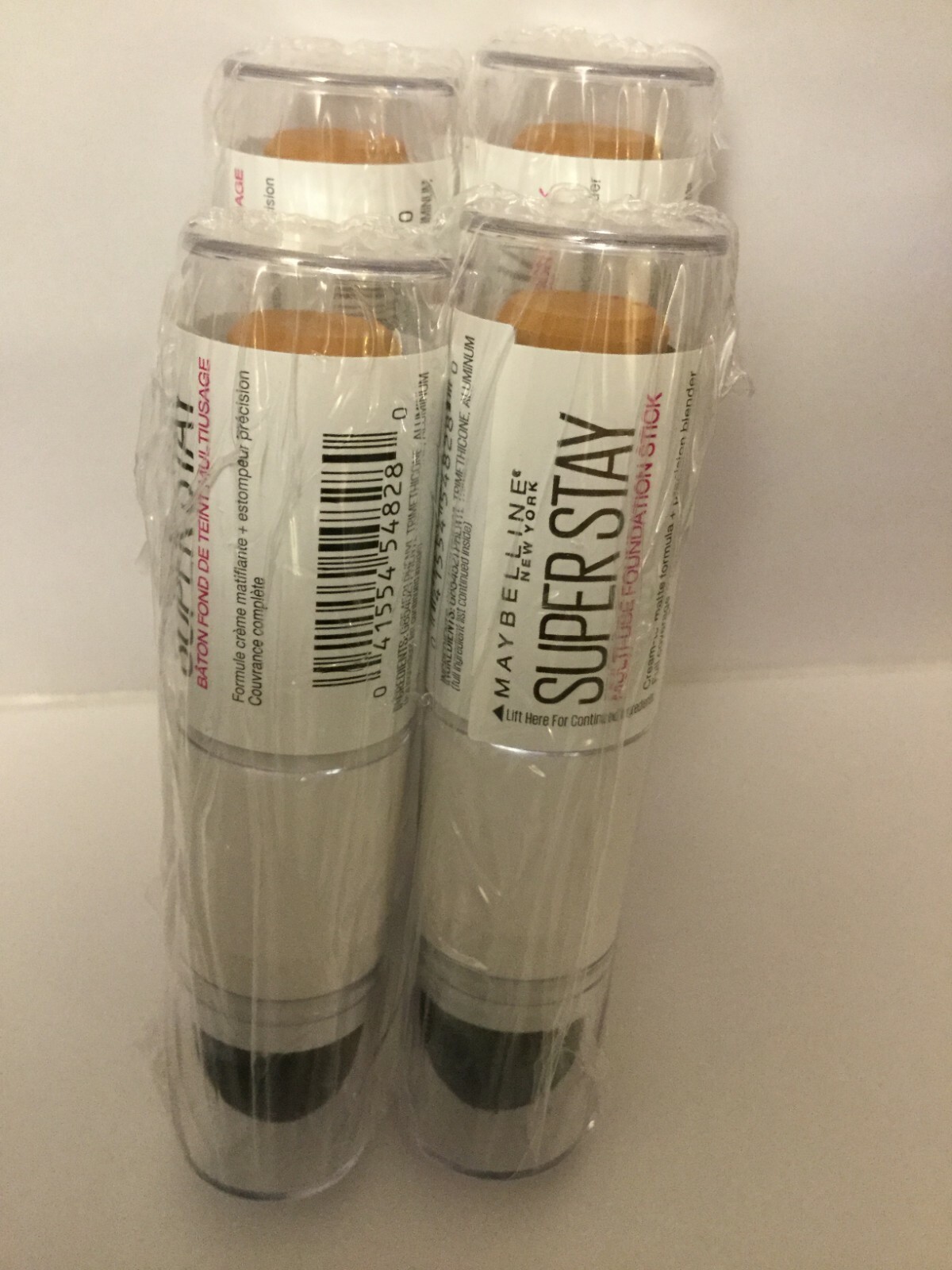 4 X Maybelline Super Stay Multi Use Foundation Stick, #312 Golden NEW.