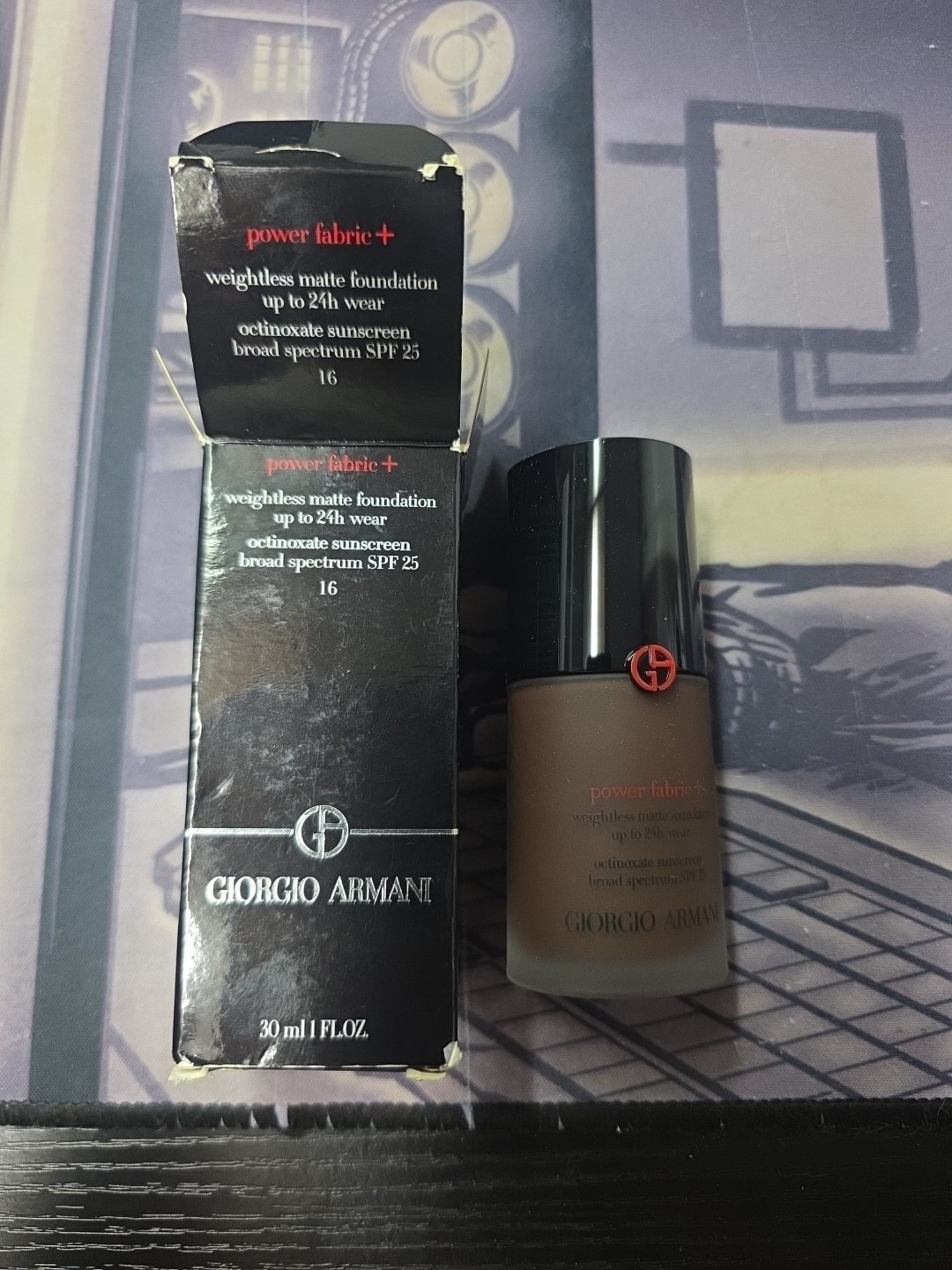 Giorgio Armani Power Fabric Longwear High Cover Foundation 1 oz / 30 ml #16