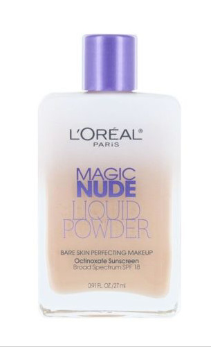 L’OREAL Magic Nude Liquid Powder Foundation W/SPF 18 Sunscreen #322 Sand Beige