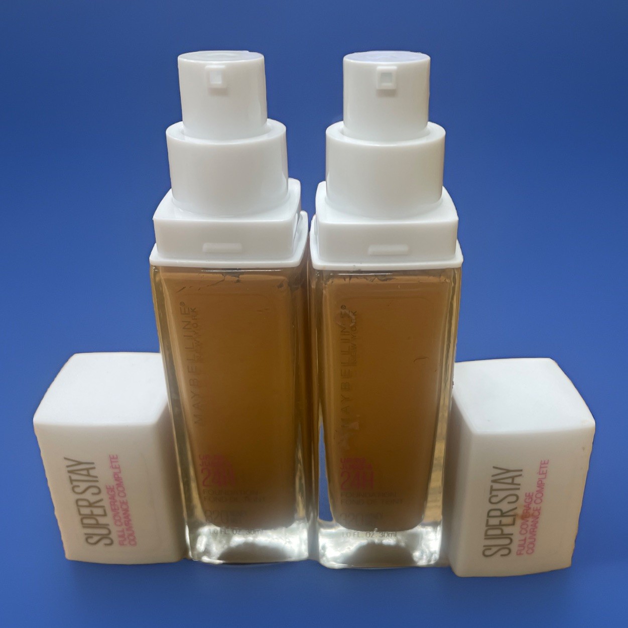 Maybelline Superstay Full Coverage 24HR Foundation 320 Honey Read Lot Of 2