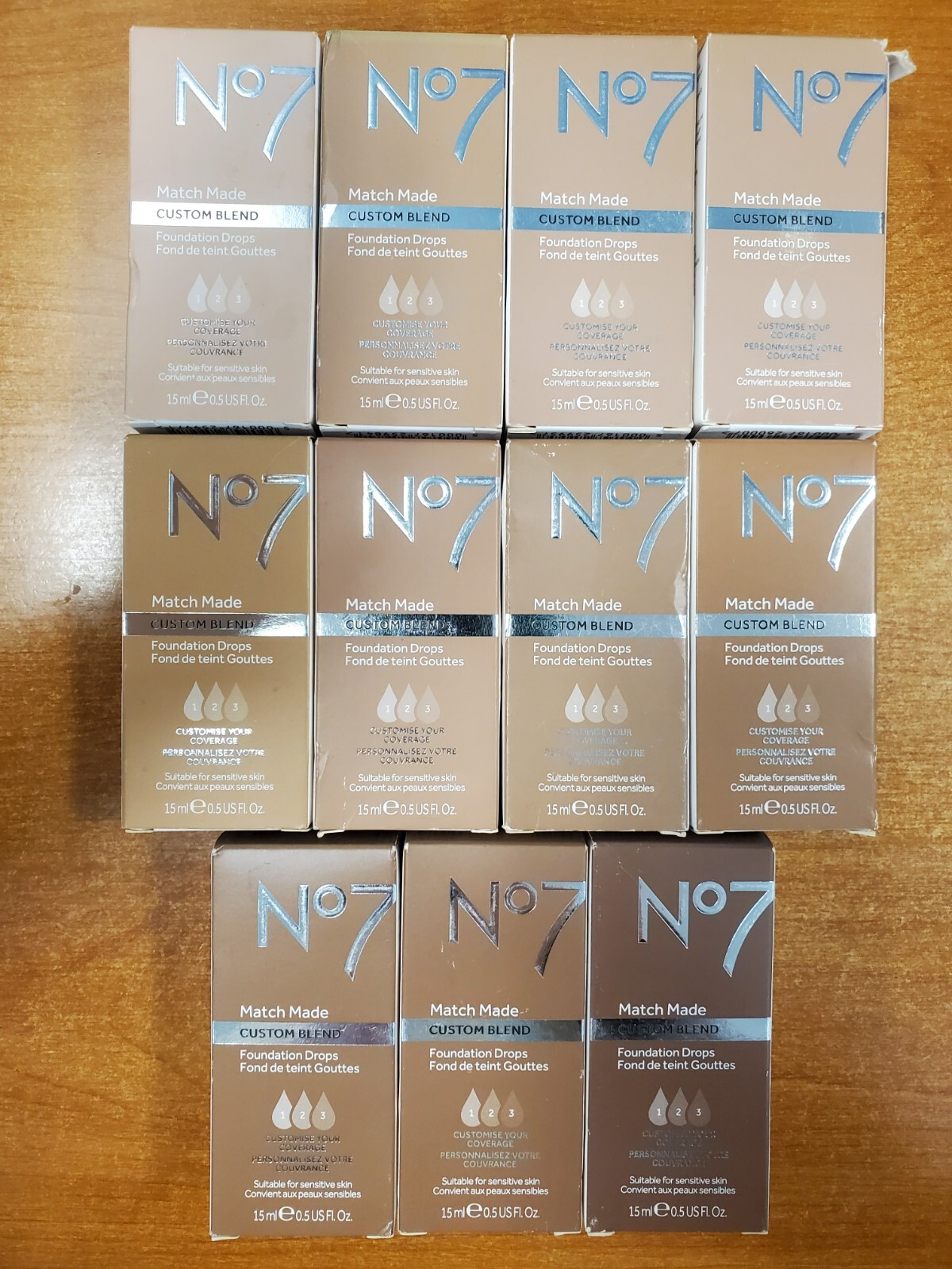 2/3/4 Pack: No7 Match Made Foundation Drops – 0.5oz – *CHOOSE SHADE*
