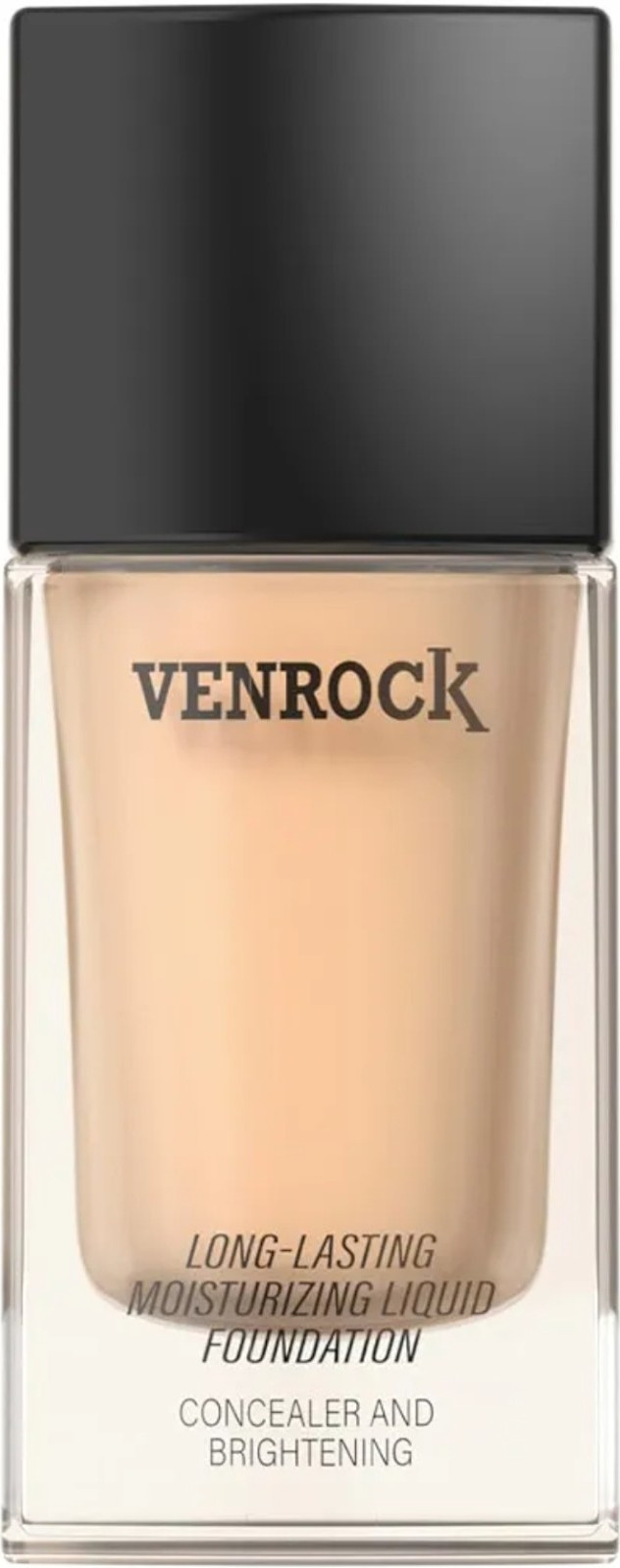 VENROCK Liquid Foundation 02 Beige Long-Lasting Moisturizing 1.01 fl oz