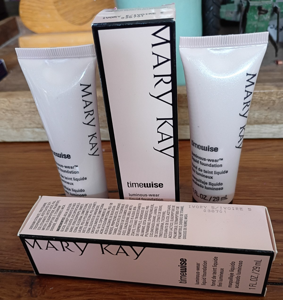 2 Mary Kay TimeWise Luminous Liquid Foundation 1 Oz #038701 IVORY 5 NIB