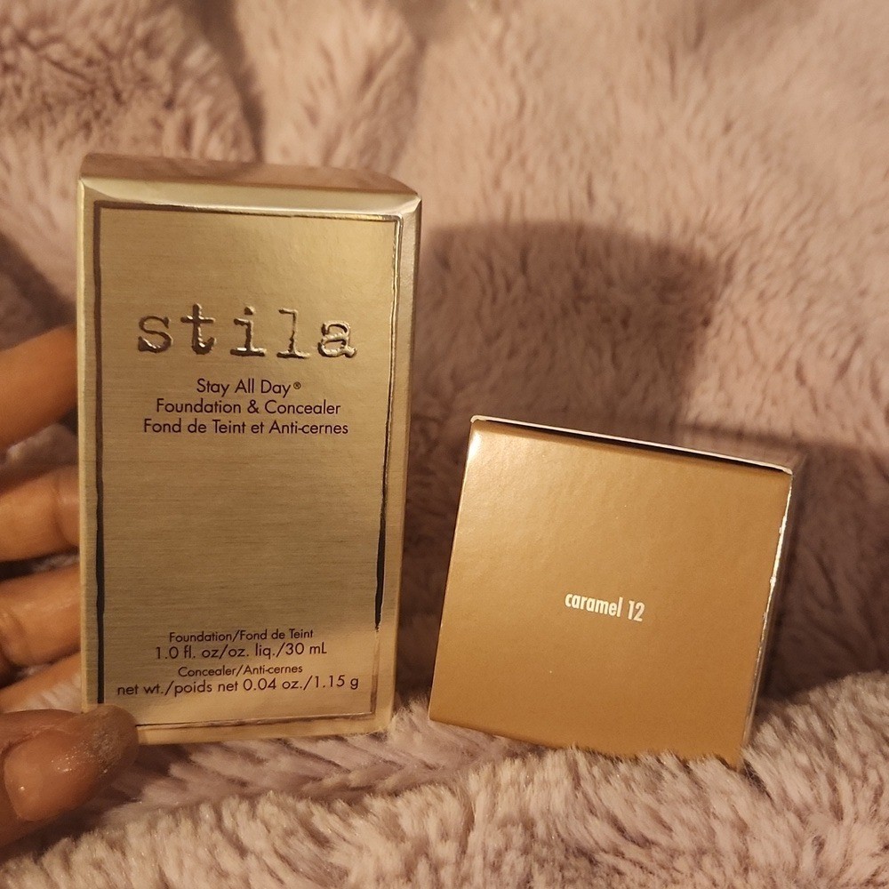 2 Stila All Day Foundation & Concealer in the color caramel 12 NEW