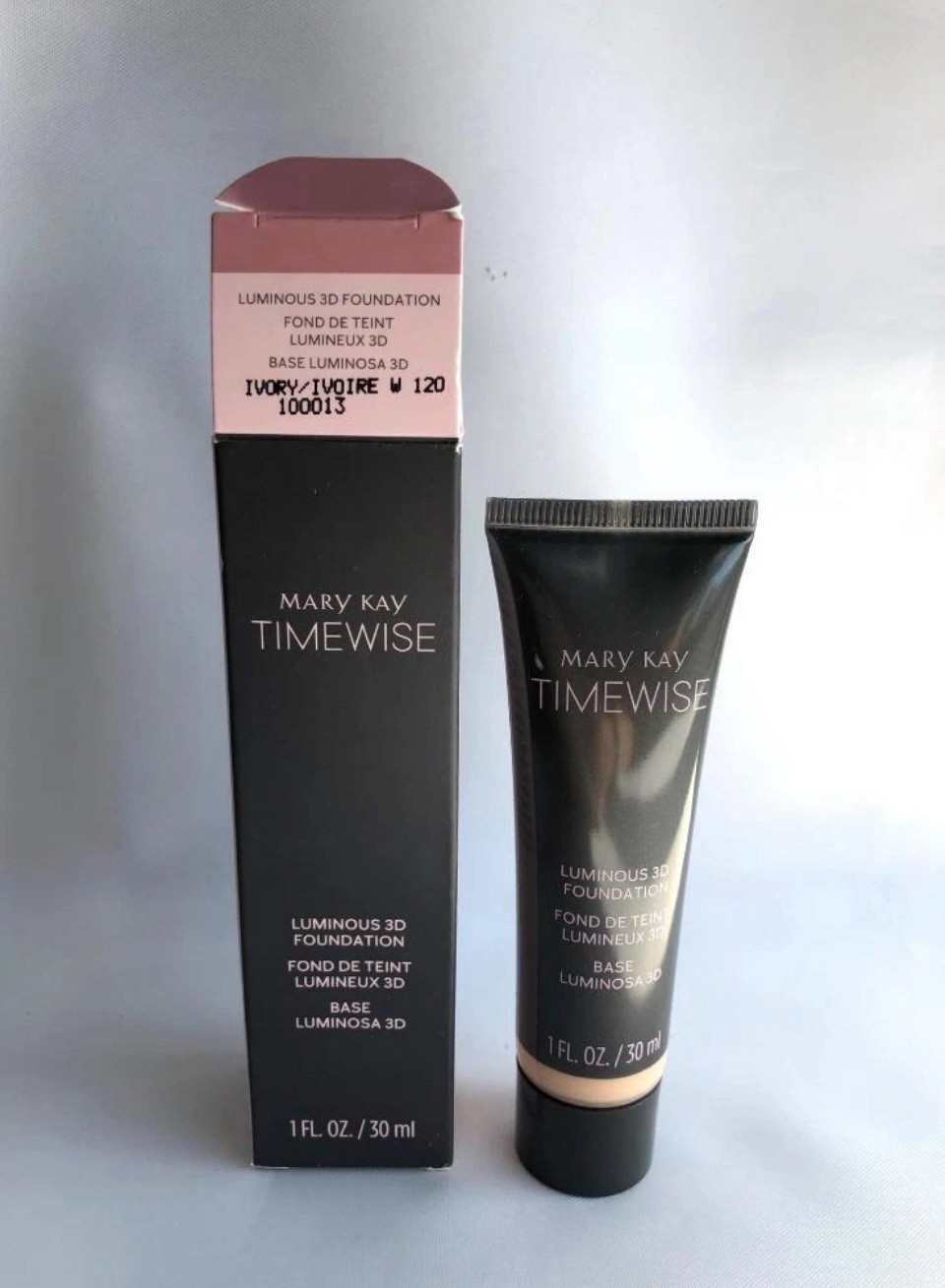 Mary Kay TimeWise LUMINOUS 3D Liquid Foundation #100011 Ivory C 100 NIB
