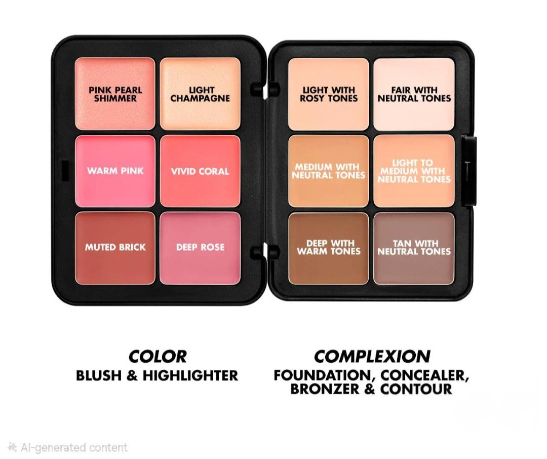 MAKE UP FOR EVER HD Skin Face Essentials Cream Palette -Light to Medium -0.91 OZ