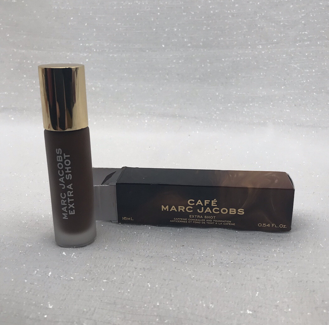 NEW MARC JACOBS Cafe extra shot caffeine concealer & foundation Deep 470 READ