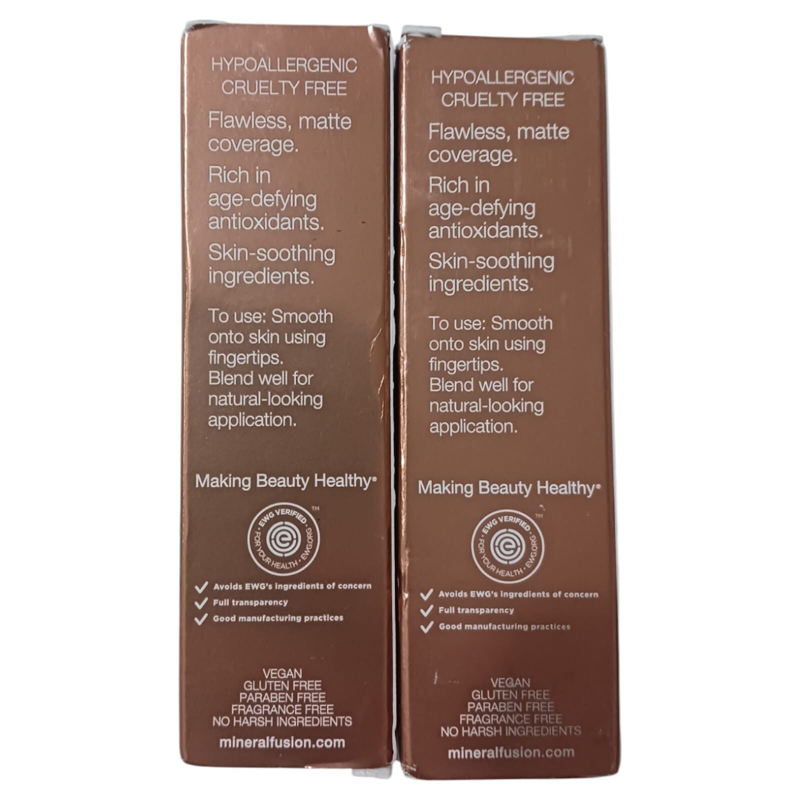 MINERAL FUSION Liquid Foundation Deep 4 -Cappuccino 1.0 Fl Oz 30 ml (2 UNIT)