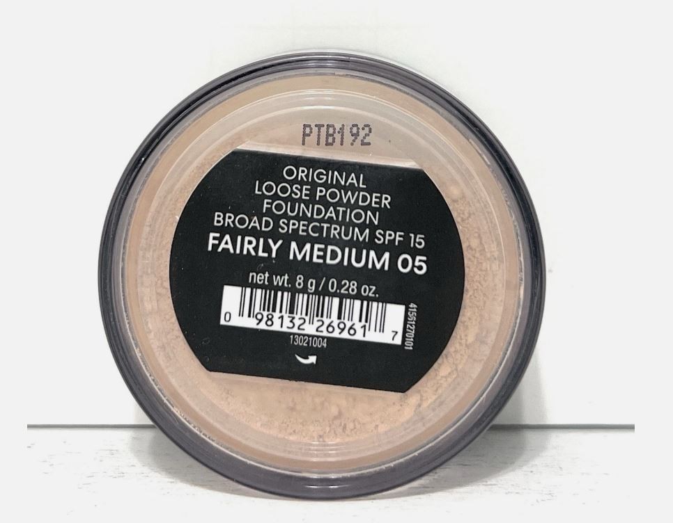 bareMinerals Original Loose Powder Foundation Makeup SPF 15 – Fairly Medium 05