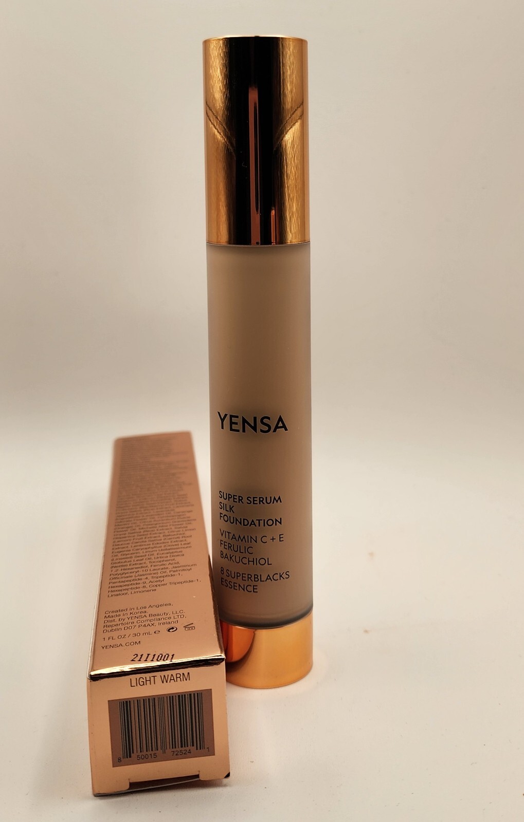 Yensa Super Serum Silk Foundation In Shade LIGHT WARM NEW SEALED