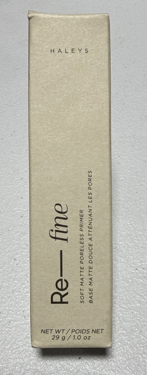 Haleys Re-Fine Soft Matte Poreless Primer 1 Oz Free Fragrance