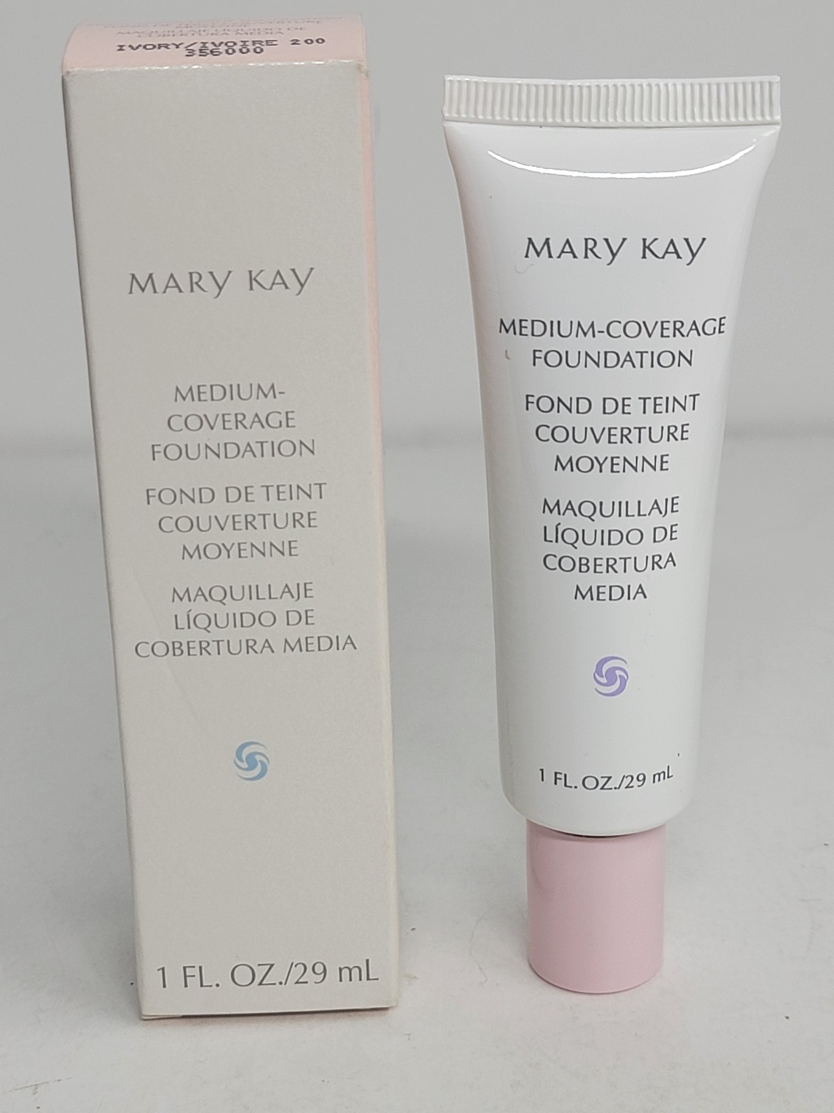 Mary Kay – 356000 – Full Coverage Foundation – Ivory – 200 NEW IN BOX – 1 OZ NOS