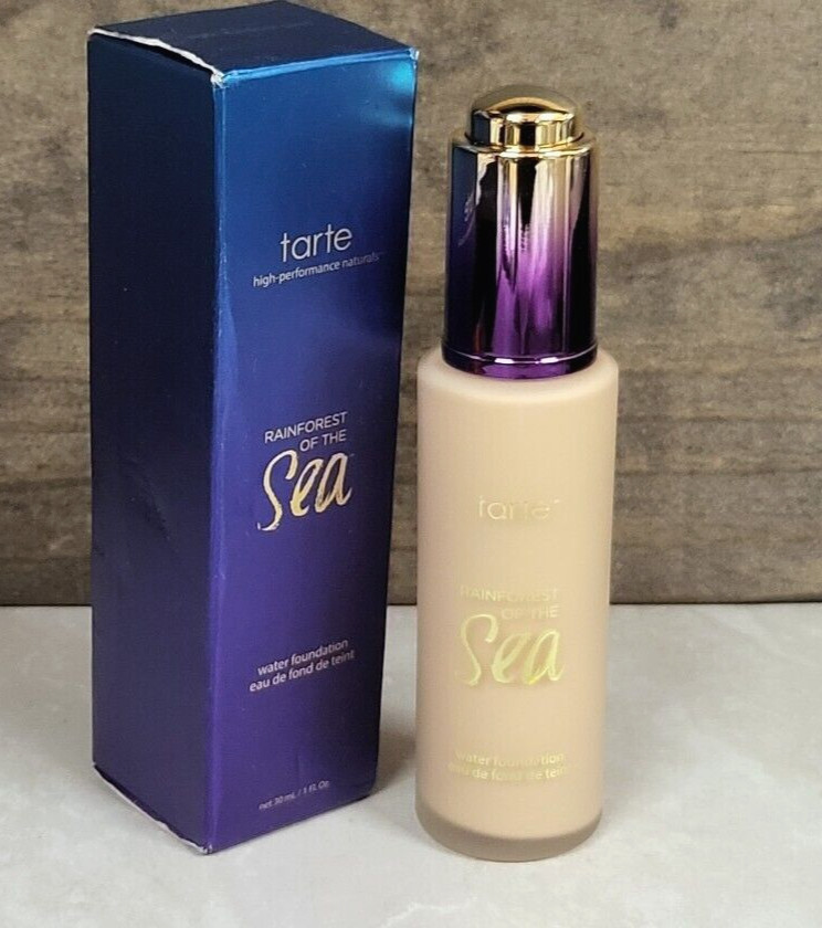 TARTE Rainforest Of The Sea Water Foundation ~ Light-Medium Sand ~ SPF15~ nib