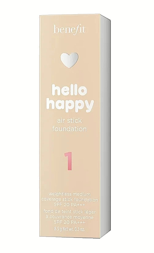 Benefit Hello Happy Air Stick Foundation Shade 1 – 8.5g New Sealed Discontinued!