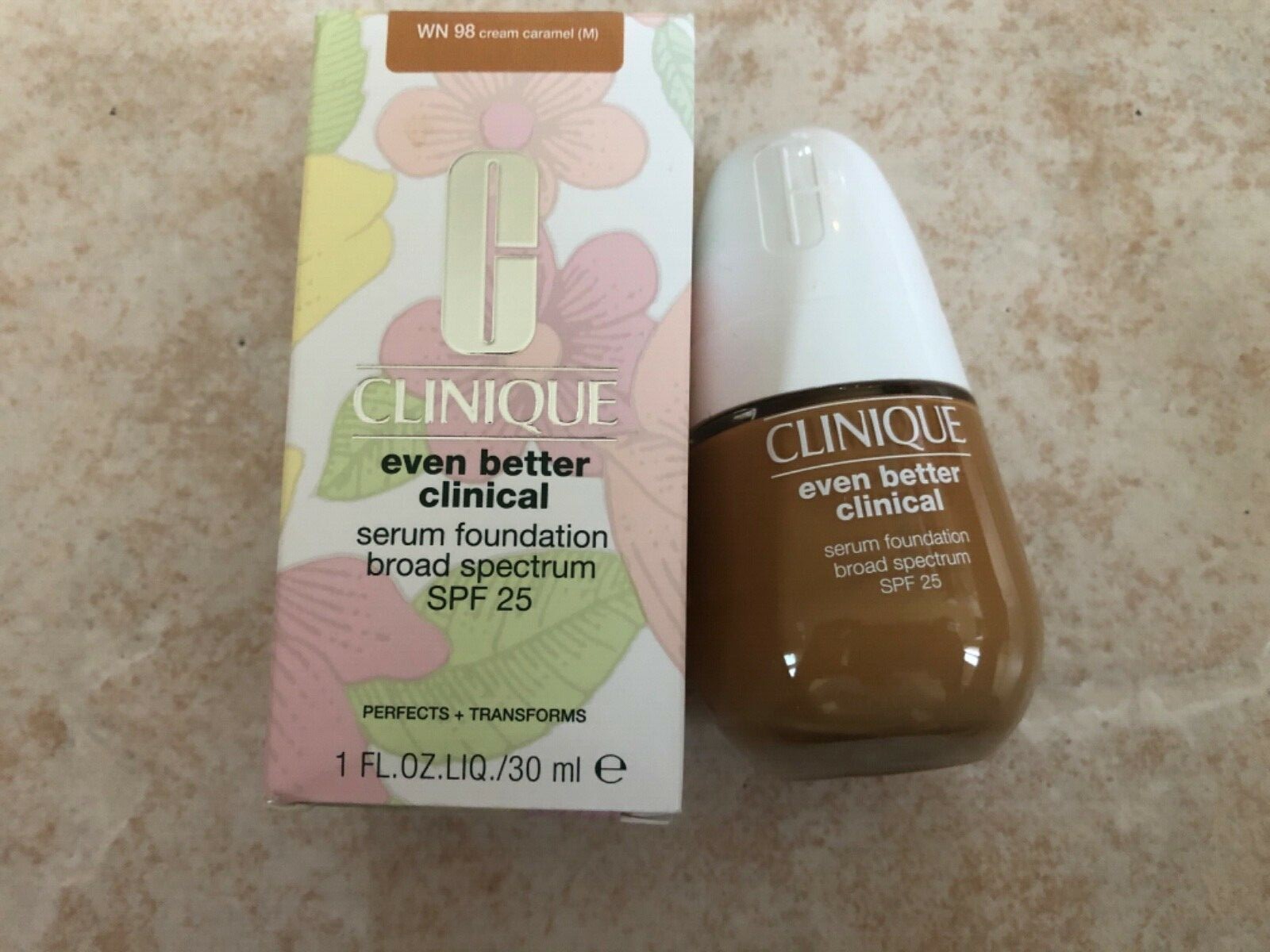 Clinique Even Better Clinical Serum Foundation SPF 25 (WN98 Cream Caramel )new