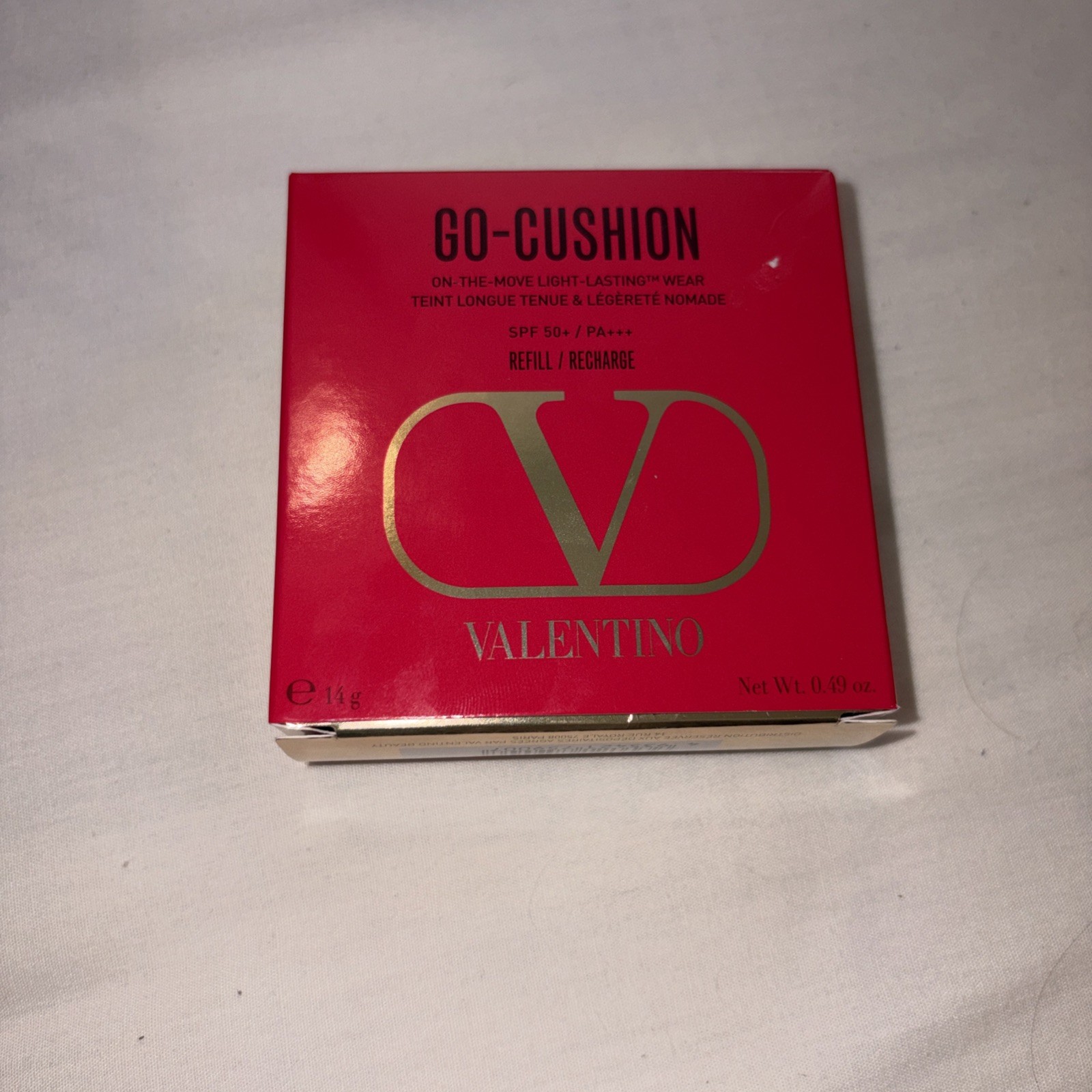 Valentino Go Cushion Foundation Refill Shade LN 3 (Light Neutral) SPF 50 14g NIB