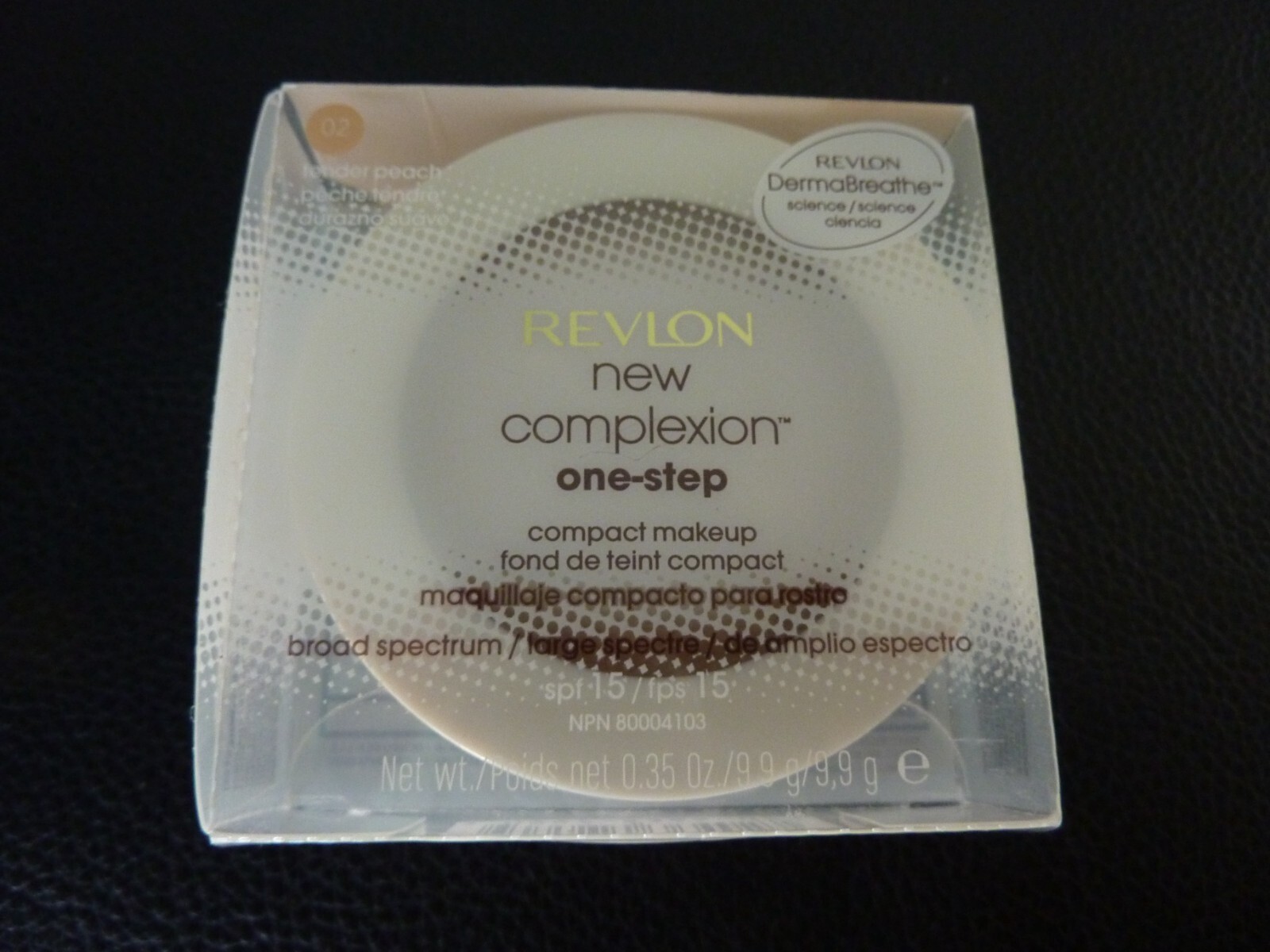 Revlon New Complexion One Step Makeup-TENDER PEACH #02 -New/Sealed -Read Descrip
