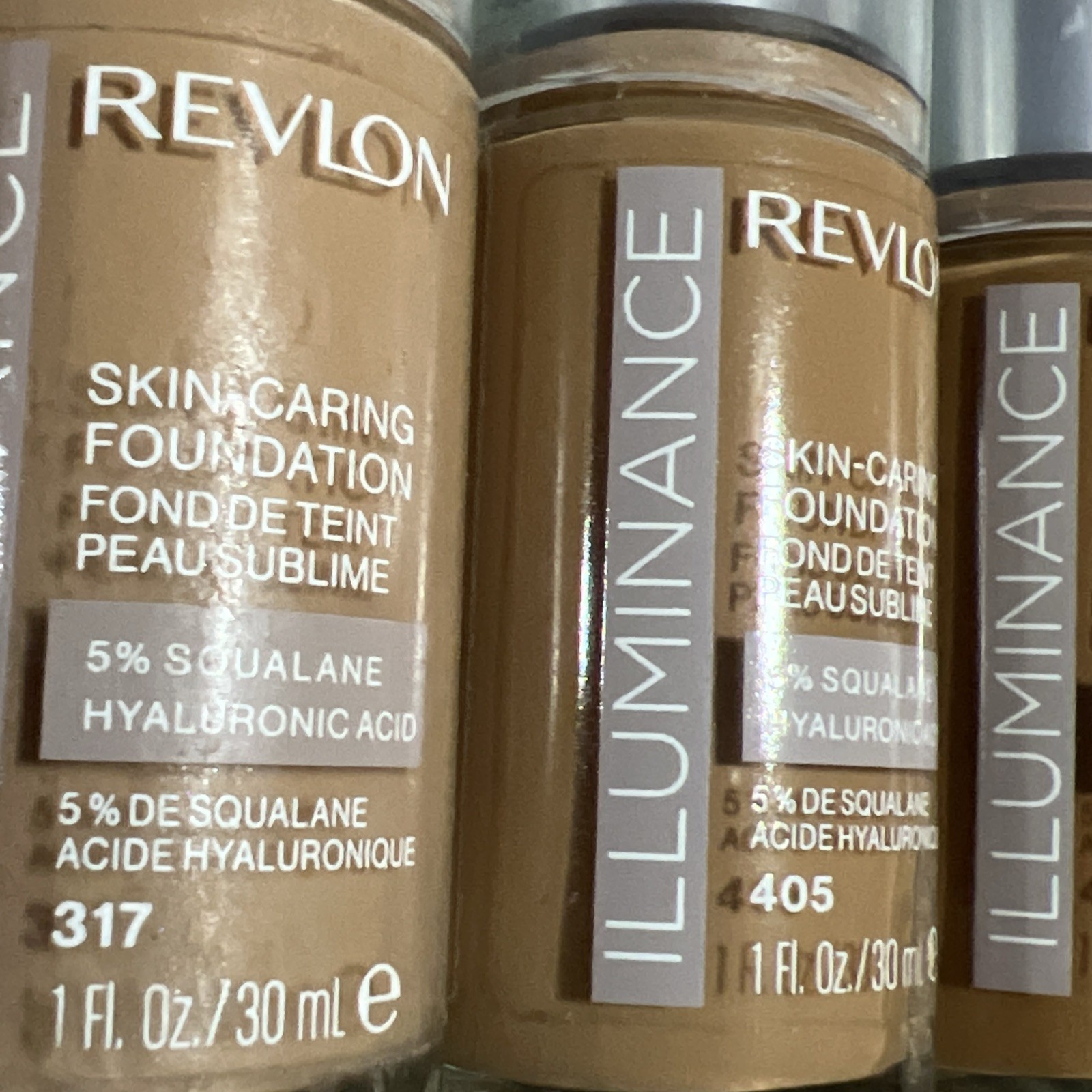 Revlon Illuminance Skin-Caring Liquid foundation Mixed Lot Of 13 ea 1oz Freeship