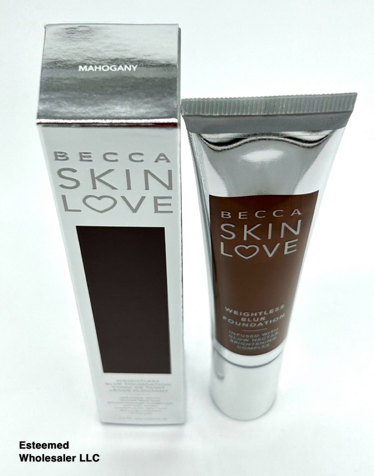 BECCA Skin Love Weightless Blur Foundation Mahogany 1.23oz