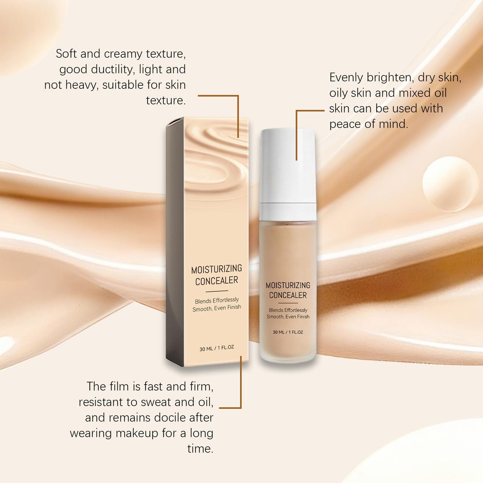 Luxe Research Color Changing Foundation – Instantly Adapts To Skin Tone