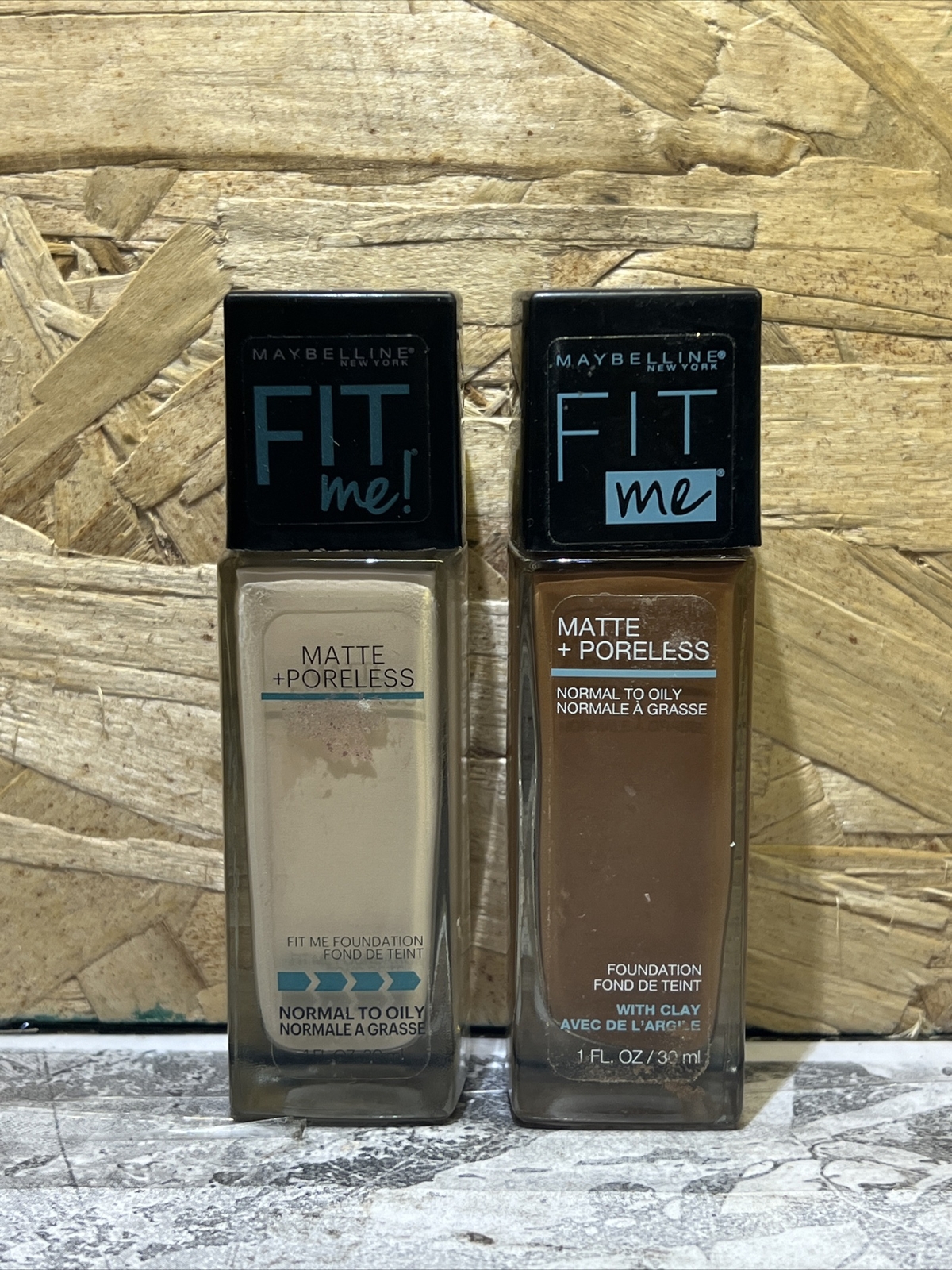 Lot of 2 Maybelline Fit Me #365 Nutmeg & 310 SUN BEIGE. *OPEN, IMPERFECT STICK*