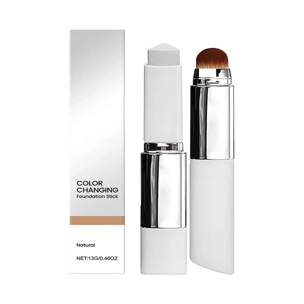 2 in 1 Color Changing Foundation Stick Moisturizing Brightening Makeup Base