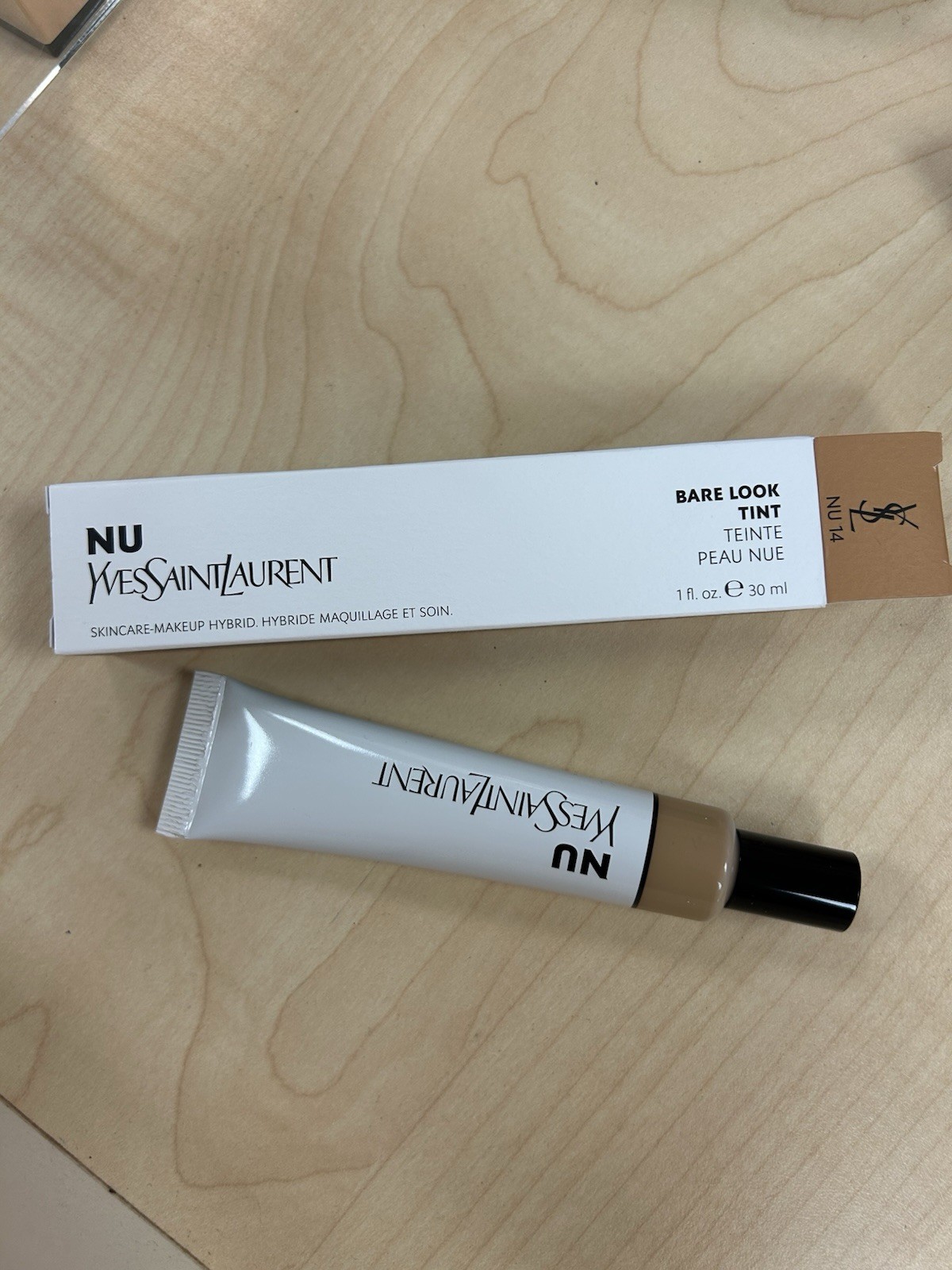 YSL Nu Bare Look Tint Skin Care Make Up Hybrid #NU 14 1Oz / 30 ml New In Box