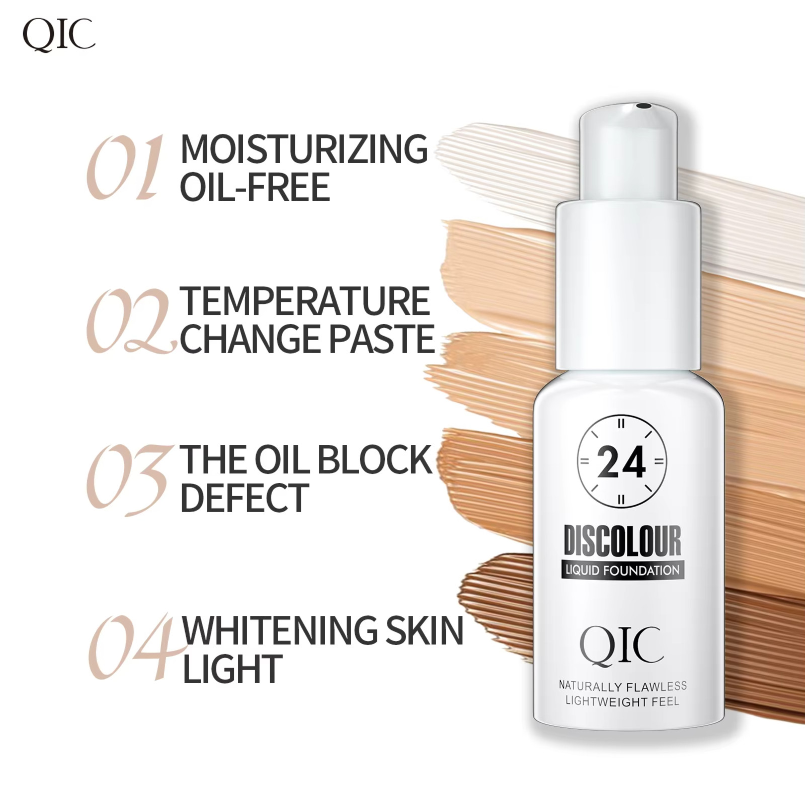 Color Changing Foundation Liquid Hydrating Concealer Soft Matte Long Lasting