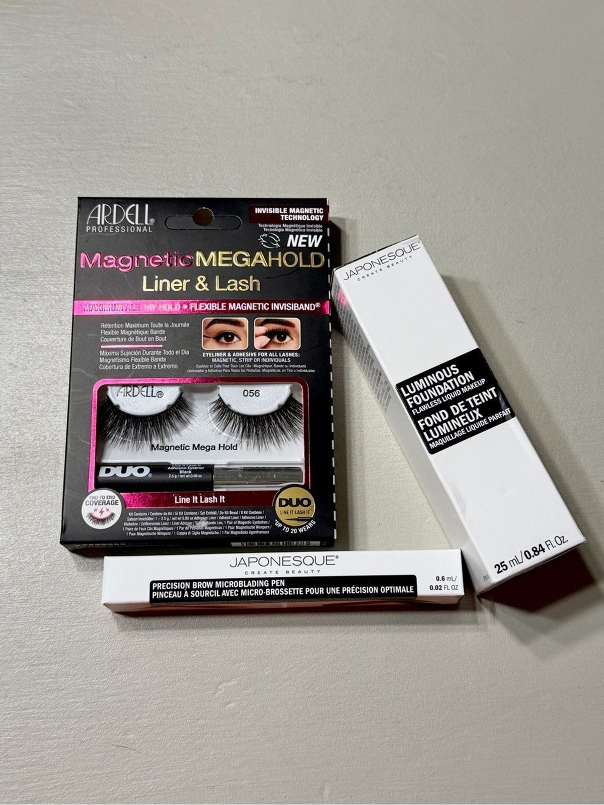 Japonesque Bundle Foundation & Brow Pen with Ardell Magnetic Lashes with Liner