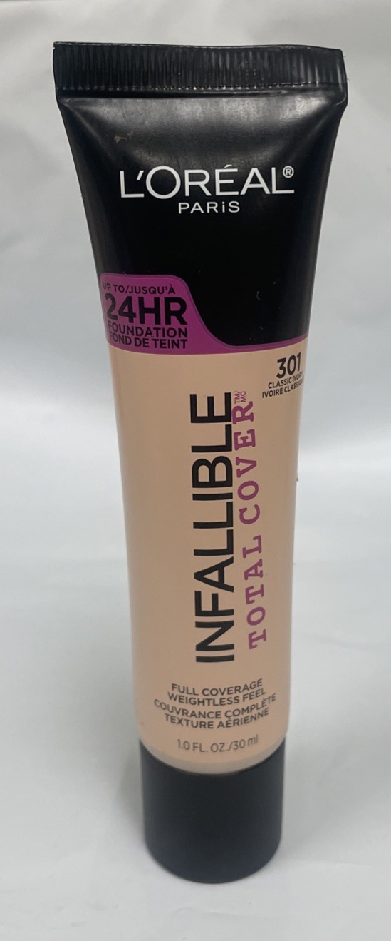 L’Oreal Paris 24 hr Infallible Total Cover Foundation 301 Classic Ivory