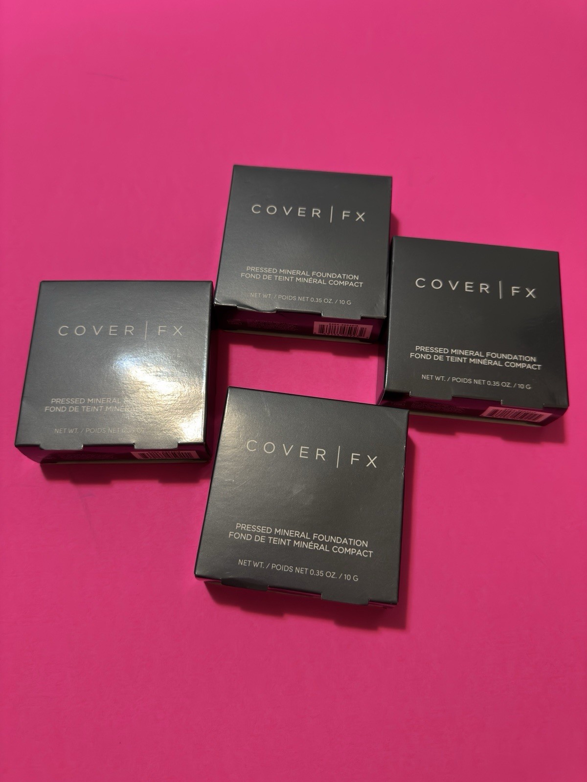 Cover FX Press Mineral Foundation 0.35oz NIB Color D4, And T3 READ DESC.