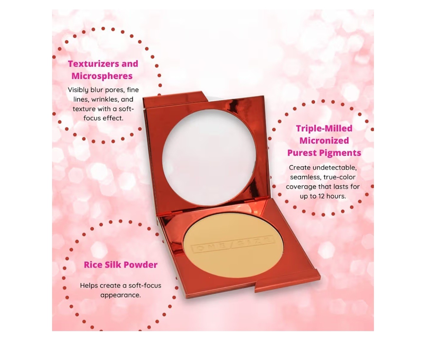 ONE/SIZE Turn Up The Base Versatile Powder Foundation LIGHT 4G GOLDEN UNDERTONES