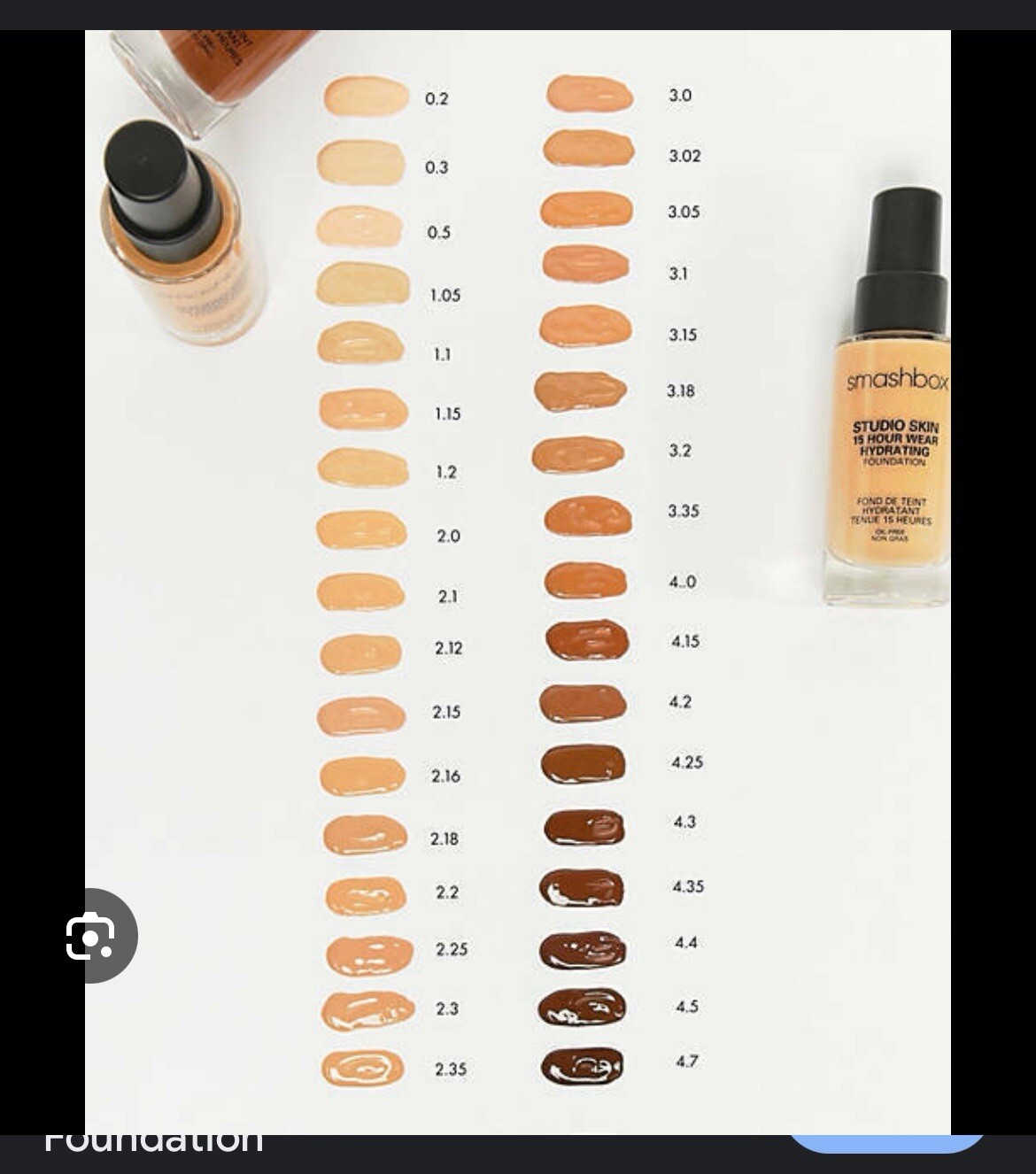 Smashbox Studio Skin Hydrating Foundation – 0.1 – Very Fair 1 Oz