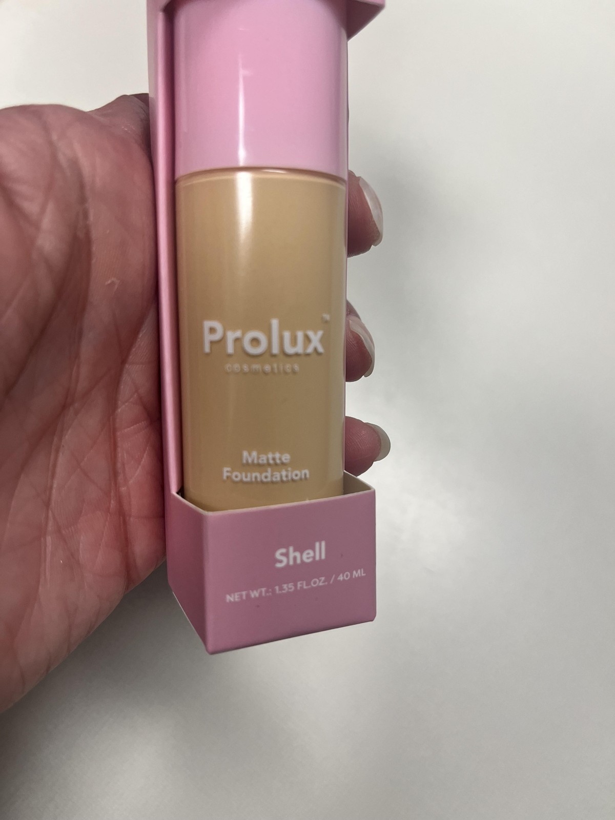 Prolux Matte Foundation Shell Liquid Makeup 1.35 Fl Oz 40 Ml Vegan Cruelty Free